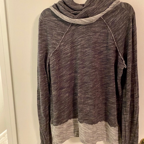 Free People beach cocoon heather gray pullover L - Picture 5 of 8